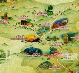 广西景点地图(长沙景点地图)